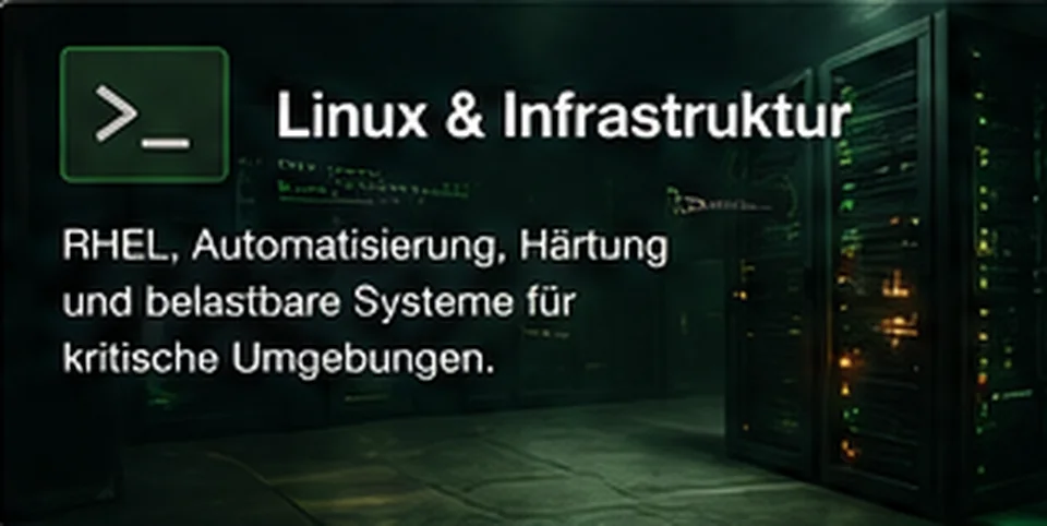 Linux und technische Infrastruktur in einer robusten Serverumgebung